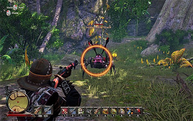 Defeat the spiders near the treasure at the Forbidden Valley - Captn Finchs Treasure - Side Quests - Kila - Risen 3: Titan Lords - Game Guide and Walkthrough