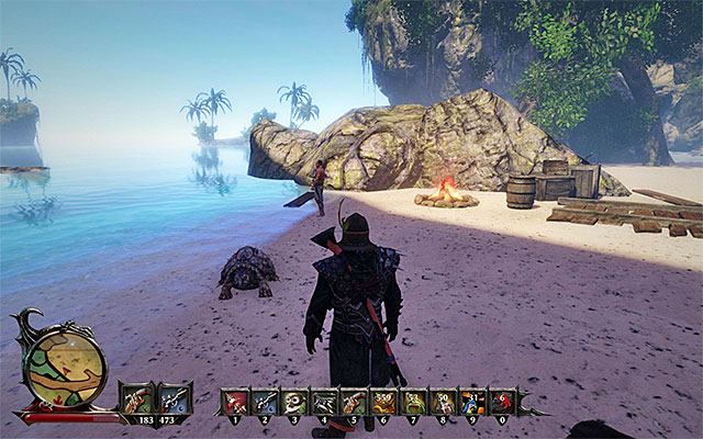 You can find Crouse on the beach - Completely Lost - Side Quests - Kila - Risen 3: Titan Lords - Game Guide and Walkthrough