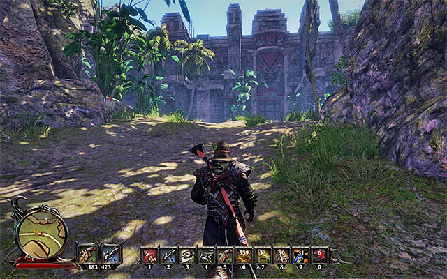 Your destination is the Large Gate in the jungle - Completely Lost - Side Quests - Kila - Risen 3: Titan Lords - Game Guide and Walkthrough
