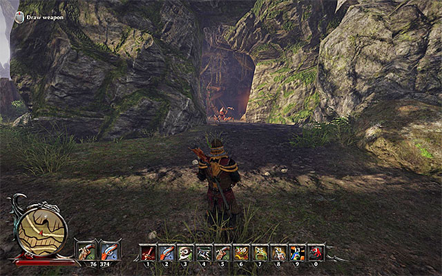 The last one from the mines you have to visit, which is associated with a quest commissioned by Magnus, is the one located to the West from the Mages Camp (point 2l on the map) - New Allies - Main Quests - Taranis - Risen 3: Titan Lords - Game Guide and Walkthrough