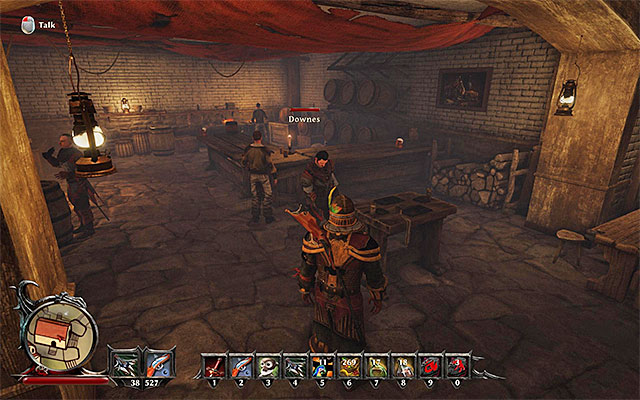 Downs will appear in the tavern in the later part of the game. - The Shirker - Side Quests - Taranis - Risen 3: Titan Lords - Game Guide and Walkthrough