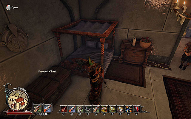 You must first recover the key to Farucos Chest. - Bring Zakirs Auri Culci Back - Side Quests - Taranis - Risen 3: Titan Lords - Game Guide and Walkthrough
