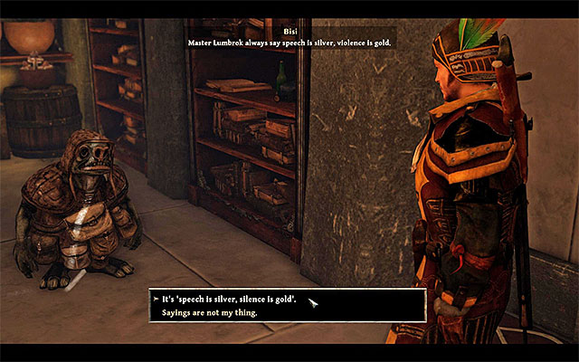 Teach Bisi a new saying. - Language Lessons - Side Quests - Taranis - Risen 3: Titan Lords - Game Guide and Walkthrough