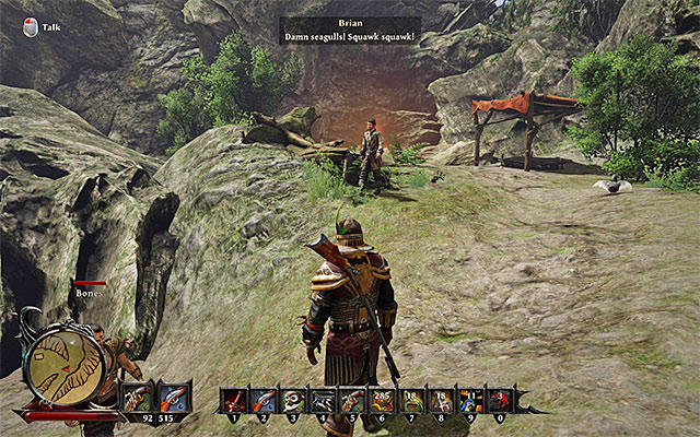 Brian can be found in the encampment on the hill. - Maverick Housing - Side Quests - Taranis - Risen 3: Titan Lords - Game Guide and Walkthrough