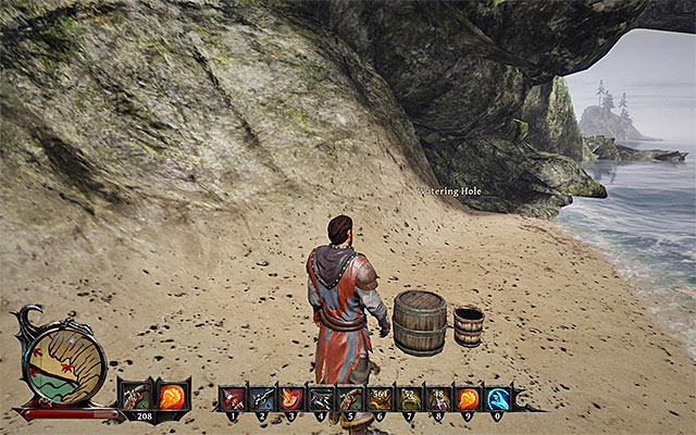 The sample from the beach - Waterproof - Side Quests - Taranis - Risen 3: Titan Lords - Game Guide and Walkthrough