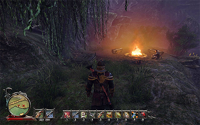 Talk to Nathan sitting at the campfire - Paths to the Afterlife - Side Quests - Fog Island - Risen 3: Titan Lords - Game Guide and Walkthrough