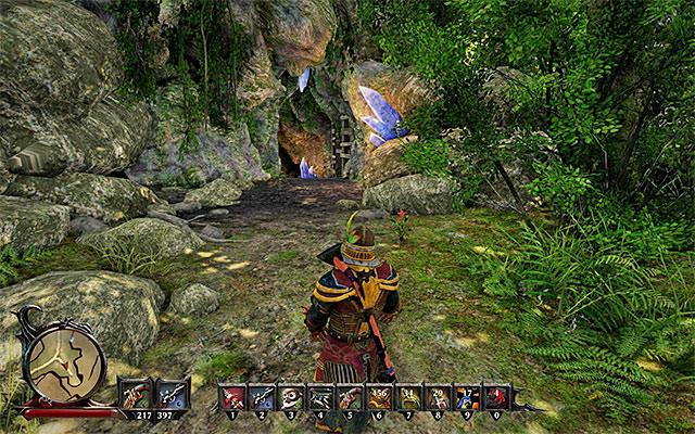 The cave entrance - Escaped - Side Quests - Isle of Thieves - Risen 3: Titan Lords - Game Guide and Walkthrough