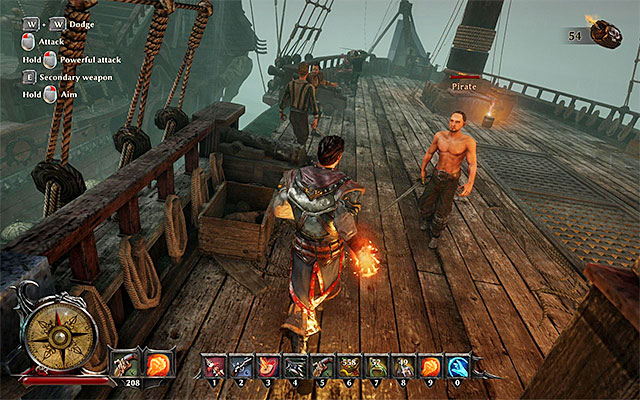 Quickly defeat the pirate - Sea Battle Against Morgan - Other quests - Risen 3: Titan Lords - Game Guide and Walkthrough