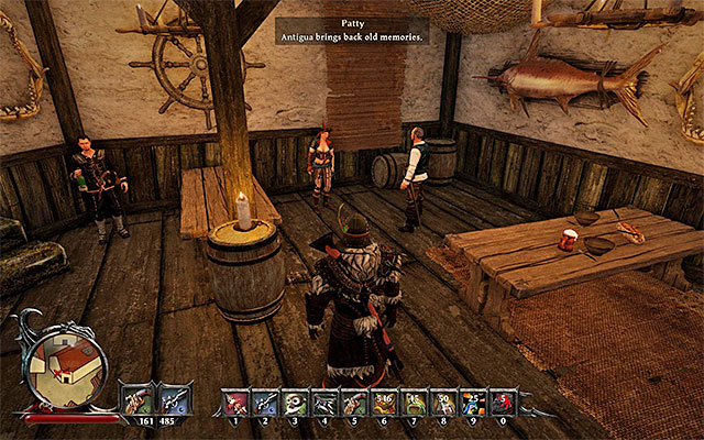 You can find Patty at the tavern - Feminine Charms - Crew quests - Risen 3: Titan Lords - Game Guide and Walkthrough