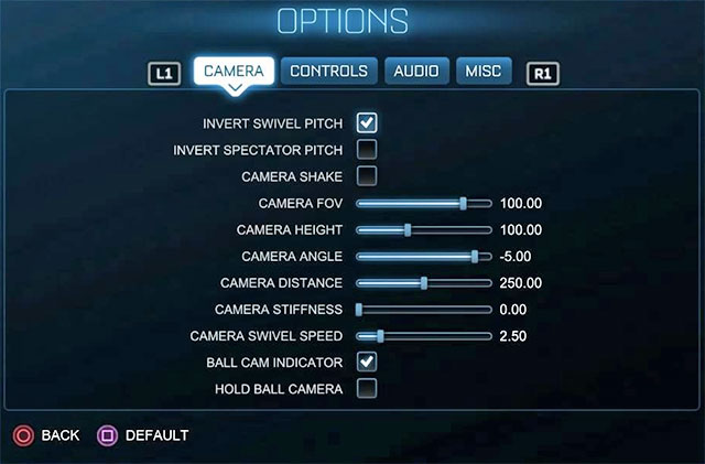 Default camera settings in Rocket League arent really that bad, but if youre serious about participating in online matches with other good players or even going against AI bots with higher skill settings, then you should take some time to tweak them so that itll be easier for you to move on the f - What are the best camera settings? - Rocket League - Game Guide and Walkthrough