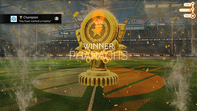 Winning the championship is awarded with a gold cup - Achievements / Trophies - Rocket League - Game Guide and Walkthrough