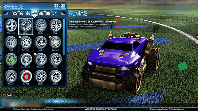 Sadly the statistics window in the games main menu doesnt show how many km youve travelled so far - Achievements / Trophies - Rocket League - Game Guide and Walkthrough