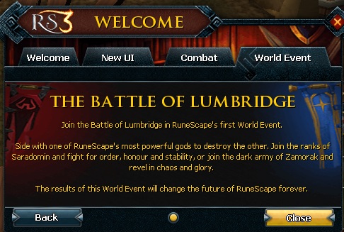 There is a lot of special events in RuneScape - Events - RuneScape 3 - A beginners guide - Game Guide and Walkthrough