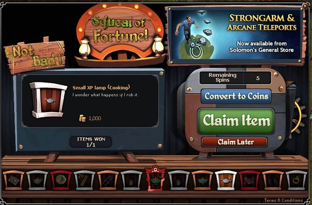 One of the game is a Sqeual of Fortune - Micropayment - RuneScape 3 - A beginners guide - Game Guide and Walkthrough