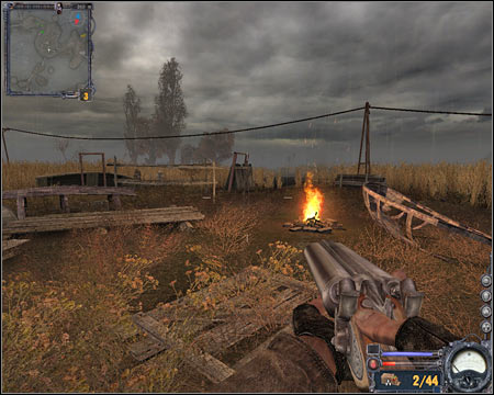 8) Village ruins - As you've probably suspected, a large group of renegade forces is stationed here - Swamps - Maps - part 2 - Walkthrough - S.T.A.L.K.E.R.: Clear Sky - Game Guide and Walkthrough