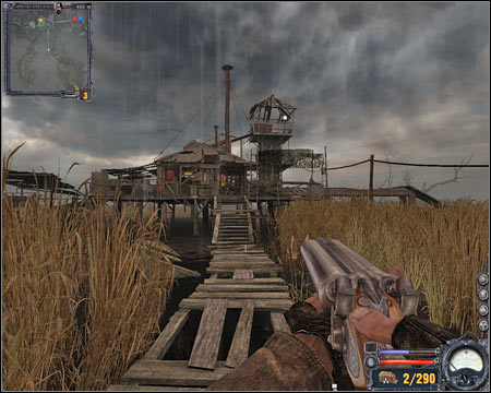 7) Bivouac - You won't have to explore this area as well, especially since it's very difficult to take down enemy units by surprise - Swamps - Maps - part 2 - Walkthrough - S.T.A.L.K.E.R.: Clear Sky - Game Guide and Walkthrough