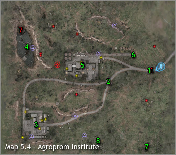 Important NPC's (red color) - Agroprom Institute - Maps - part 1 - Walkthrough - S.T.A.L.K.E.R.: Clear Sky - Game Guide and Walkthrough