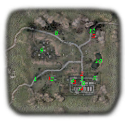 9 - Detailed map - Army Warehouses - S.T.A.L.K.E.R.: Shadow of Chernobyl - Game Guide and Walkthrough