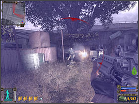 Obviously, you will have to fight your way to the main building of the base, because that's where Lukash is hiding (#1) - Quests - Army Warehouses - S.T.A.L.K.E.R.: Shadow of Chernobyl - Game Guide and Walkthrough