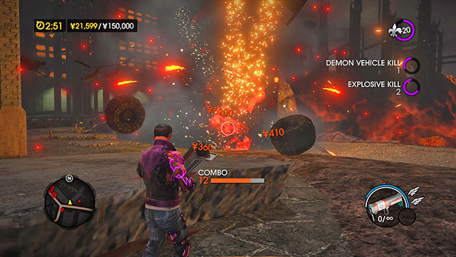 Your task is to get as much points as possible through destruction of your surroundings - Activities - Saints Row: Gat out of Hell - Game Guide and Walkthrough
