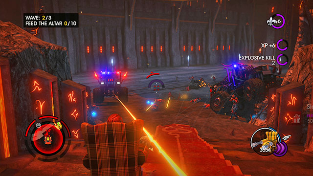 There are 8 altars in the game with Elements for the Arcane - Targets - Saints Row: Gat out of Hell - Game Guide and Walkthrough