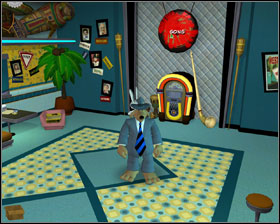 There is a gong in Stinky's restaurant - Episode 202: Moai Better Blues - part 4 - Episode 202: Moai Better Blues - Sam & Max: Season 2 - Game Guide and Walkthrough