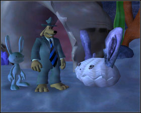 Go to underground cave and take stalactite - Episode 202: Moai Better Blues - part 5 - Episode 202: Moai Better Blues - Sam & Max: Season 2 - Game Guide and Walkthrough