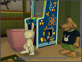 Go to Momma Bosco and put in baby maker machine Superball's DNA - Episode 204: Chariots of The Dogs - part 3 - Episode 204: Chariots of The Dogs - Sam & Max: Season 2 - Game Guide and Walkthrough
