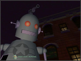 Go left as soon as you find robot wreck - Episode 205: Whats New, Beelzebub? - part 1 - Episode 205: Whats New, Beelzebub? - Sam & Max: Season 2 - Game Guide and Walkthrough