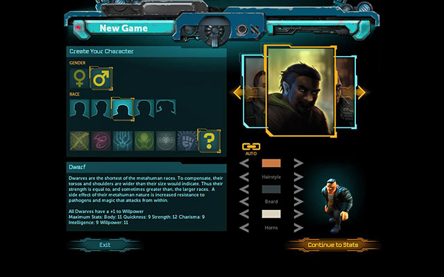 There are 5 available races in the game - Races - Character - Shadowrun Returns - Game Guide and Walkthrough