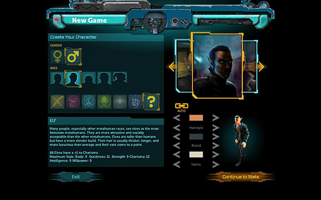 Description: Often considered to be happiest of metahumans, because of their beauty and intelligence - Races - Character - Shadowrun Returns - Game Guide and Walkthrough
