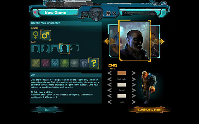 Description: Being a second race in terms of numbers, Orcs have great power and are very resistant to damage - Races - Character - Shadowrun Returns - Game Guide and Walkthrough