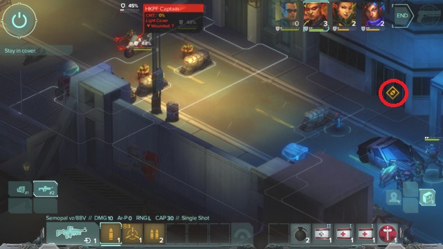 Level exit - it needs to be crossed by every party member - Hard Landing - main mission - Docks M1 - Shadowrun: Hong Kong - Game Guide and Walkthrough