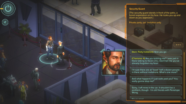 The bodyguard wont let you through - Get to Nevilles party - side mission - Repulse Bay M5 - Shadowrun: Hong Kong - Game Guide and Walkthrough