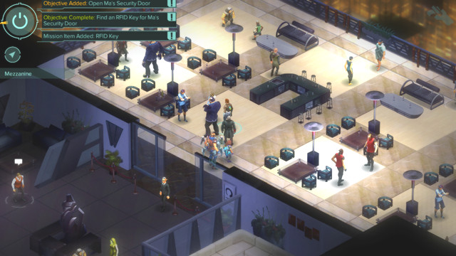 If you want to obtain the RFID key to the second door, talk with, for example, Penelope Wong - Exit, Stage Left - main mission - Repulse Bay M5 - Shadowrun: Hong Kong - Game Guide and Walkthrough