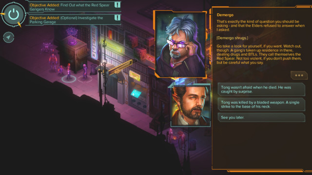 Demergo - one could say that he is one of the more important characters (additional mission objective) - Outsider - main mission - Whampoa Garden M6 - Shadowrun: Hong Kong - Game Guide and Walkthrough