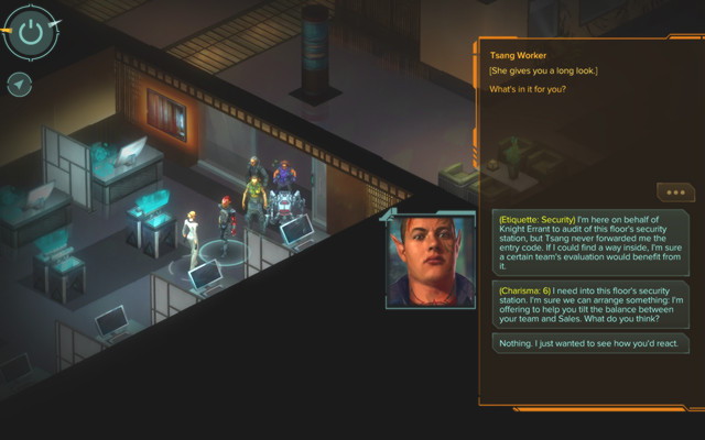 Talk with the company employee - Prosperity Tower - Prosperity Tower M11 - Shadowrun: Hong Kong - Game Guide and Walkthrough
