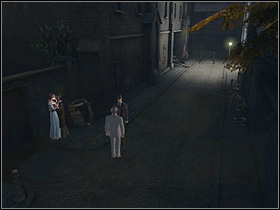 Go left to the lantern standing there and click on it - Buck's Row, night 1/2 September 1888 - Walkthrough - Sherlock Holmes vs. Jack the Ripper - Game Guide and Walkthrough