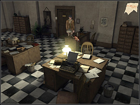 Now go to the boss desk (right of the door) - Central News Agency, night 29/30 September 1888 - Walkthrough - Sherlock Holmes vs. Jack the Ripper - Game Guide and Walkthrough