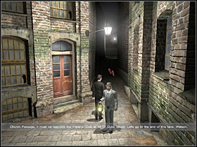 Holmes will decide that they should check all 3 streets leading to the Miter Square - Mitre Square, night 7/8 October 1888 - Walkthrough - Sherlock Holmes vs. Jack the Ripper - Game Guide and Walkthrough