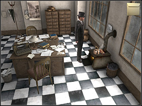 Now go to the oven situated near the Bullings desk - Central News Agency, 9th October, 1888 - Walkthrough - Sherlock Holmes vs. Jack the Ripper - Game Guide and Walkthrough