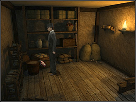 Go to the other side of the basement, and take a clothes line - Imperial Club, 9th November 1888 - Walkthrough - Sherlock Holmes vs. Jack the Ripper - Game Guide and Walkthrough