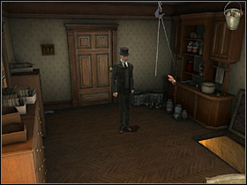 Go to the magazine and connect the hook with the wires - Imperial Club, 9th November 1888 - Walkthrough - Sherlock Holmes vs. Jack the Ripper - Game Guide and Walkthrough