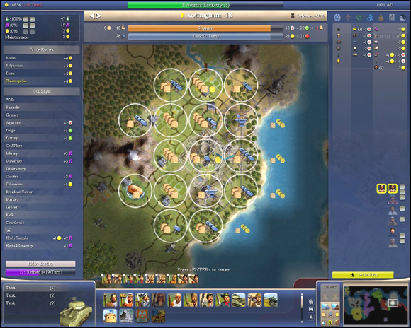 Mines, forests, workshops are the main workplaces of the city's residents - Management of specialized city - City managing - Sid Meiers Civilization IV - Game Guide and Walkthrough