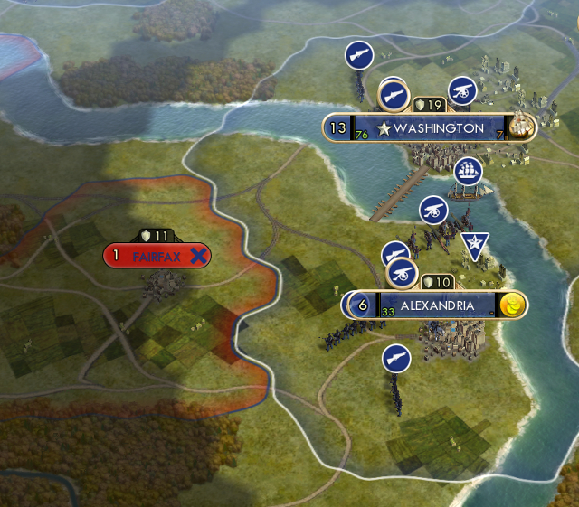 The Capital City of the Union - Washington. - The American Civil War - Scenarios - Sid Meiers Civilization V - New Brave World - Game Guide and Walkthrough