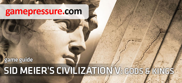 The Gods & Kings expansion pack to Civilization V enriches the gameplay with completely new elements which additionally complete the measures you can use to control your empire - Sid Meiers Civilization V - Gods & Kings - Game Guide and Walkthrough
