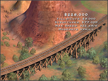 Bridges, tunnels and other wooden constructions look nice, but you should avoid building them - Scenario 1 - Southwest U.S. - Game scenarios - Sid Meiers Railroads! - Game Guide and Walkthrough