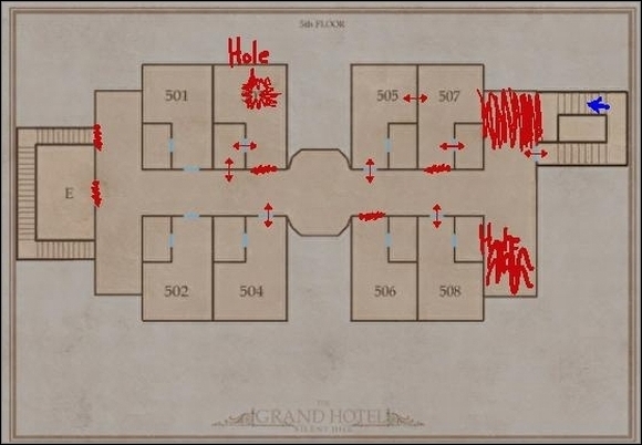 Grand Hotel - 5th Floor - Silent Hill - Grand Hotel 5th floor - Silent Hill - Silent Hill: Homecoming - Game Guide and Walkthrough