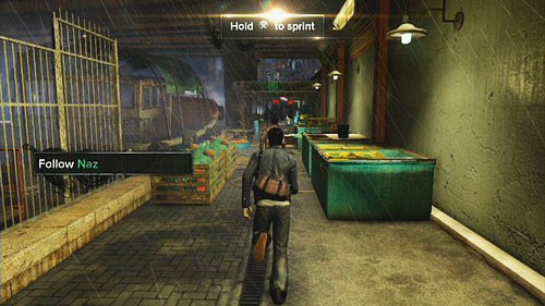 When the introductory film ends, the scene of running away from police begins - Follow Naz - Walkthrough - Sleeping Dogs - Game Guide and Walkthrough