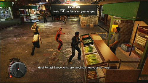 At the third and fourth stalls youll have a fight with groups of thugs - Vendor Extortion - Walkthrough - Sleeping Dogs - Game Guide and Walkthrough